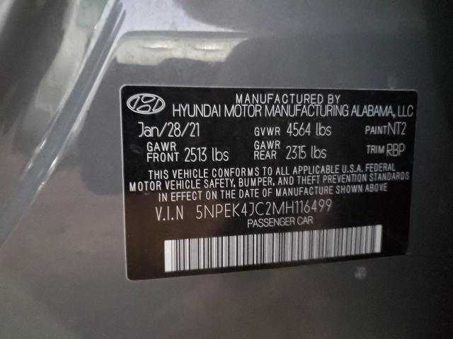 Photo 12 VIN: 5NPEK4JC2MH116499 - HYUNDAI SONATA N L 