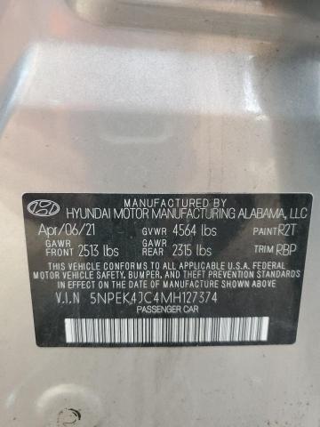 Photo 11 VIN: 5NPEK4JC4MH127374 - HYUNDAI SONATA 