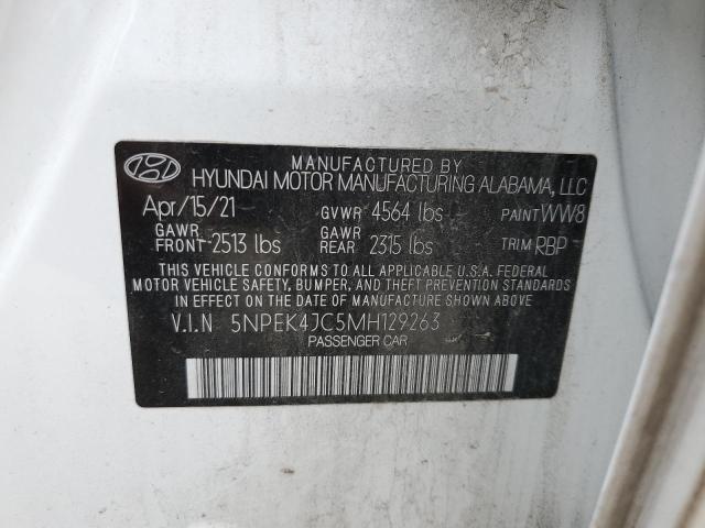 Photo 11 VIN: 5NPEK4JC5MH129263 - HYUNDAI SONATA 