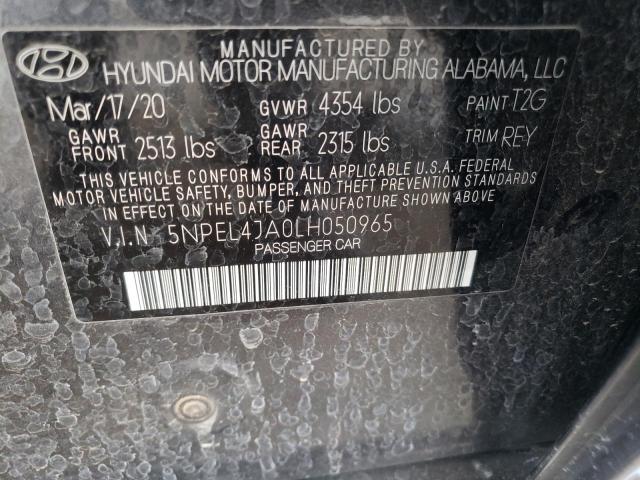 Photo 9 VIN: 5NPEL4JA0LH050965 - HYUNDAI SONATA SEL 