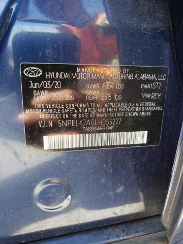 Photo 9 VIN: 5NPEL4JA0LH055227 - HYUNDAI SONATA SEL 