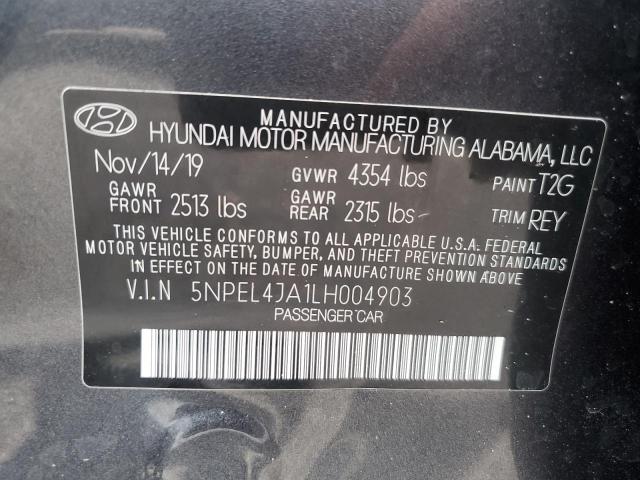 Photo 12 VIN: 5NPEL4JA1LH004903 - HYUNDAI SONATA 