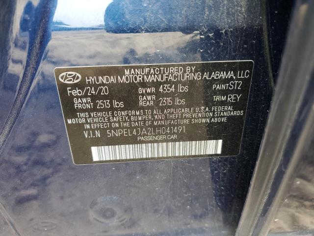 Photo 12 VIN: 5NPEL4JA2LH041491 - HYUNDAI SONATA SEL 