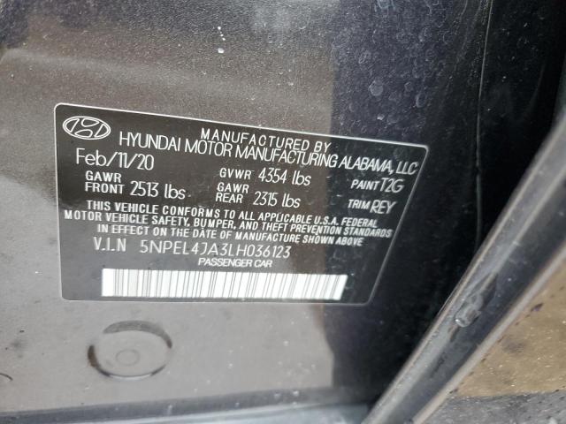 Photo 11 VIN: 5NPEL4JA3LH036123 - HYUNDAI SONATA SEL 