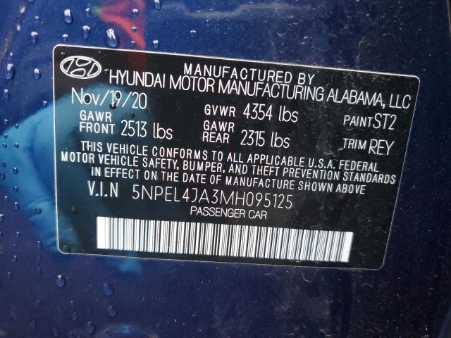 Photo 11 VIN: 5NPEL4JA3MH095125 - HYUNDAI SONATA 