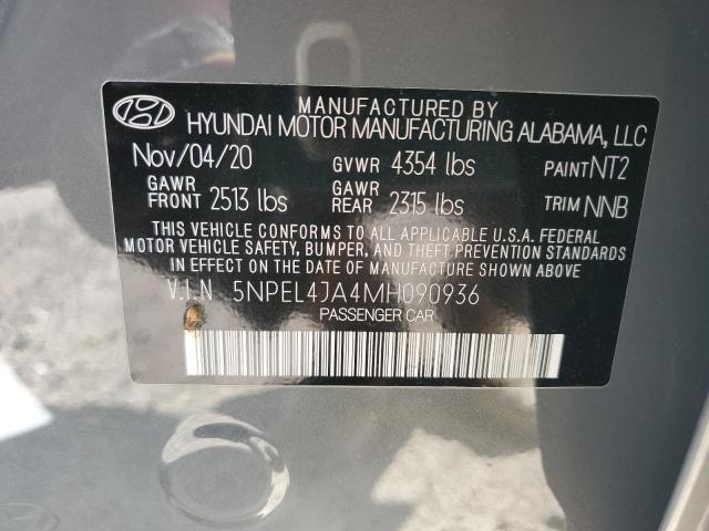 Photo 11 VIN: 5NPEL4JA4MH090936 - HYUNDAI SONATA SEL 