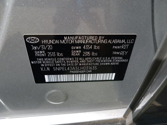 Photo 9 VIN: 5NPEL4JA5LH031635 - HYUNDAI SONATA SEL 