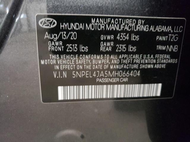 Photo 12 VIN: 5NPEL4JA5MH066404 - HYUNDAI SONATA SEL 