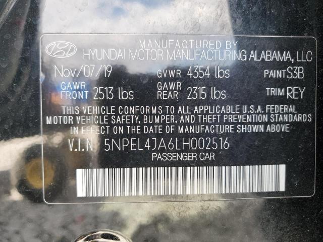 Photo 11 VIN: 5NPEL4JA6LH002516 - HYUNDAI SONATA SEL 