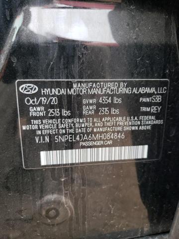 Photo 11 VIN: 5NPEL4JA6MH084846 - HYUNDAI SONATA SEL 