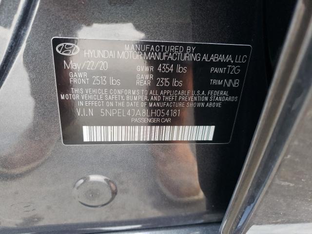 Photo 9 VIN: 5NPEL4JA8LH054181 - HYUNDAI SONATA 