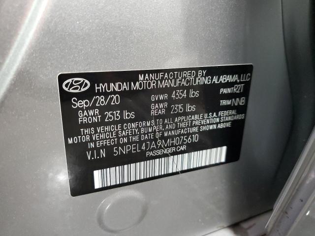 Photo 11 VIN: 5NPEL4JA9MH075610 - HYUNDAI SONATA 