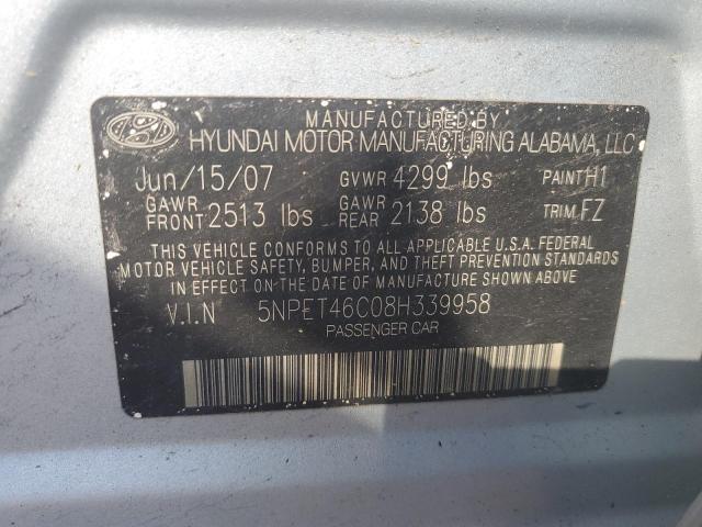 Photo 11 VIN: 5NPET46C08H339958 - HYUNDAI SONATA GLS 