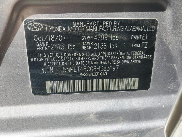 Photo 11 VIN: 5NPET46C08H383197 - HYUNDAI SONATA 