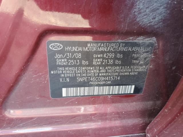 Photo 11 VIN: 5NPET46C09H415714 - HYUNDAI SONATA GLS 