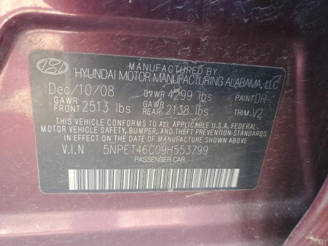 Photo 11 VIN: 5NPET46C09H553799 - HYUNDAI SONATA 