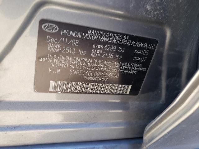 Photo 11 VIN: 5NPET46C09H554600 - HYUNDAI SONATA GLS 