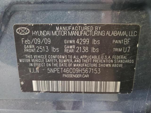 Photo 11 VIN: 5NPET46C09H567153 - HYUNDAI SONATA 