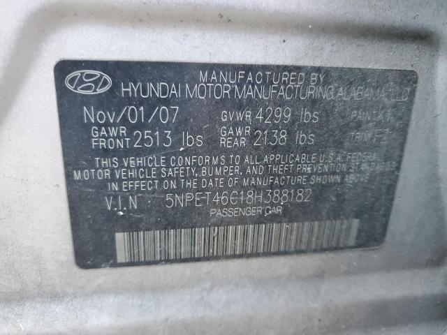 Photo 11 VIN: 5NPET46C18H388182 - HYUNDAI SONATA 