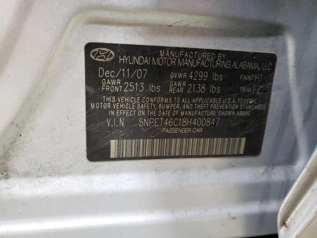 Photo 11 VIN: 5NPET46C18H400847 - HYUNDAI SONATA 