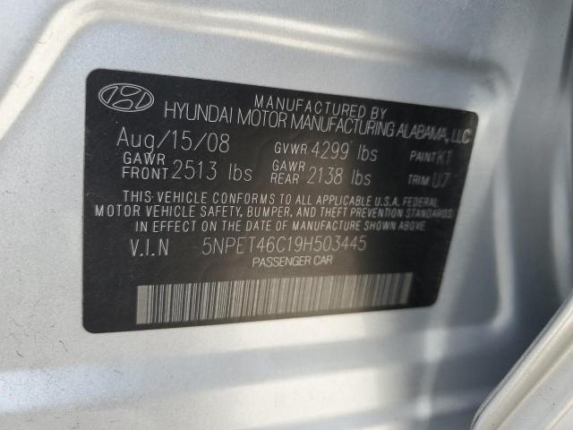 Photo 11 VIN: 5NPET46C19H503445 - HYUNDAI SONATA 