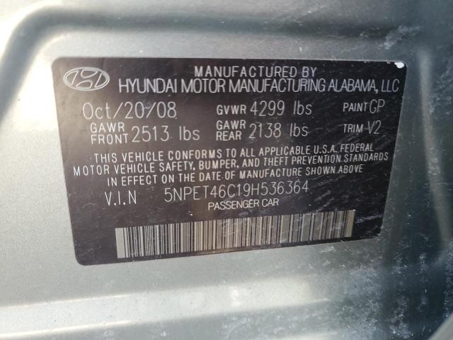 Photo 11 VIN: 5NPET46C19H536364 - HYUNDAI SONATA GLS 