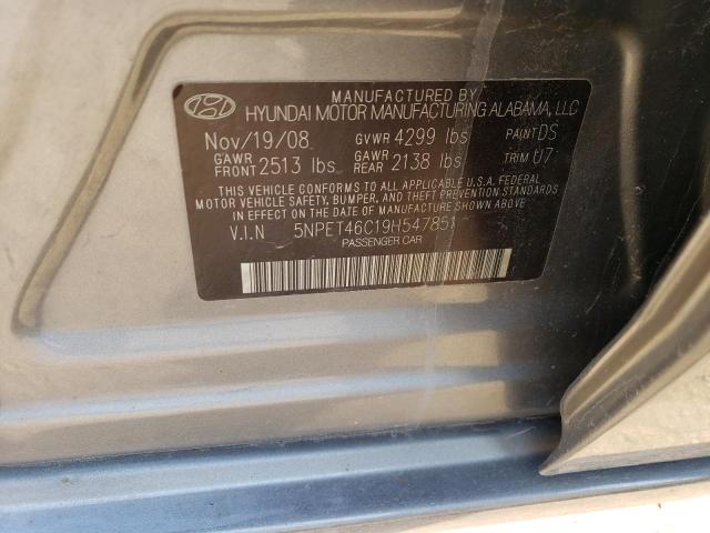 Photo 12 VIN: 5NPET46C19H547851 - HYUNDAI SONATA GLS 