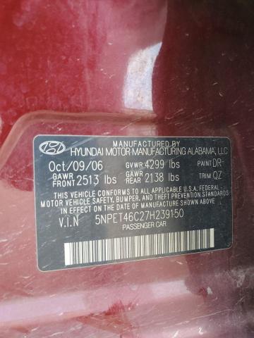 Photo 11 VIN: 5NPET46C27H239150 - HYUNDAI SONATA GLS 