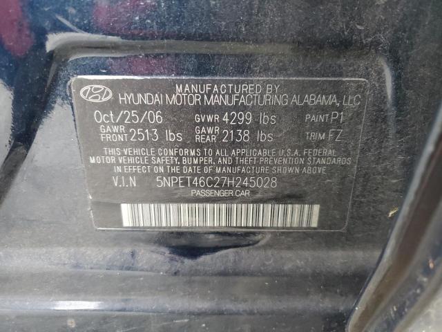 Photo 12 VIN: 5NPET46C27H245028 - HYUNDAI SONATA 