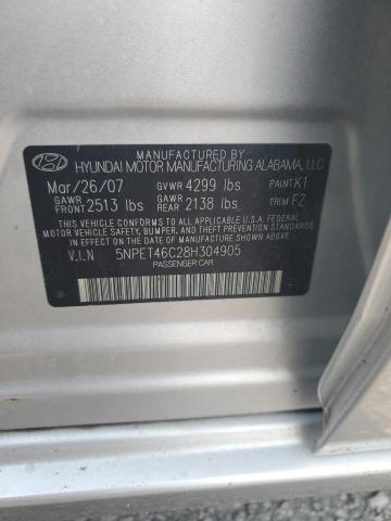 Photo 11 VIN: 5NPET46C28H304905 - HYUNDAI SONATA GLS 