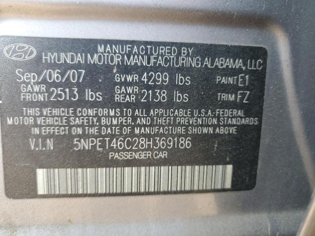 Photo 11 VIN: 5NPET46C28H369186 - HYUNDAI SONATA 