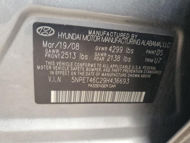 Photo 11 VIN: 5NPET46C29H436693 - HYUNDAI SONATA 