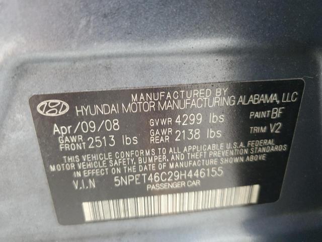 Photo 11 VIN: 5NPET46C29H446155 - HYUNDAI SONATA 