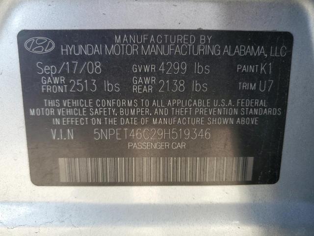 Photo 11 VIN: 5NPET46C29H519346 - HYUNDAI SONATA 