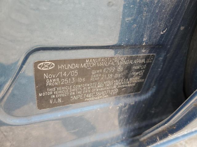 Photo 11 VIN: 5NPET46C36H071209 - HYUNDAI SONATA 