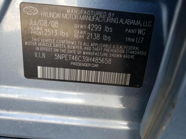 Photo 11 VIN: 5NPET46C39H485658 - HYUNDAI SONATA 