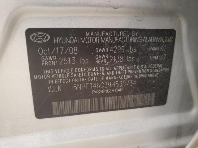 Photo 11 VIN: 5NPET46C39H535734 - HYUNDAI SONATA GLS 