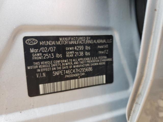 Photo 9 VIN: 5NPET46C47H295686 - HYUNDAI SONATA GLS 