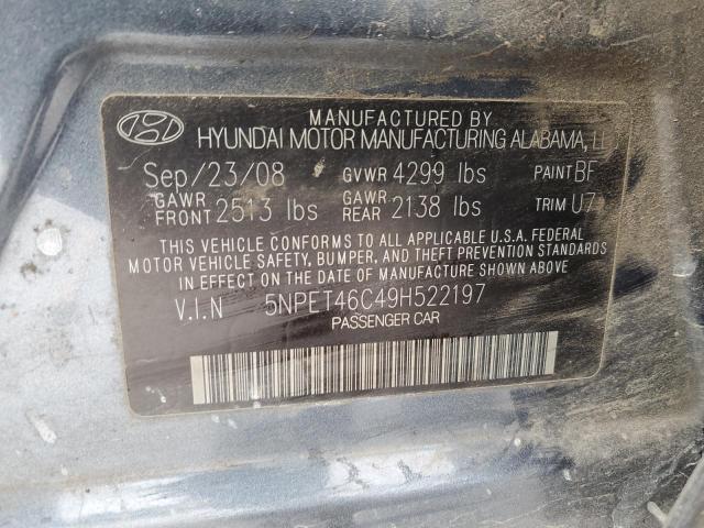 Photo 11 VIN: 5NPET46C49H522197 - HYUNDAI SONATA 