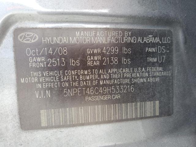 Photo 11 VIN: 5NPET46C49H533216 - HYUNDAI SONATA GLS 