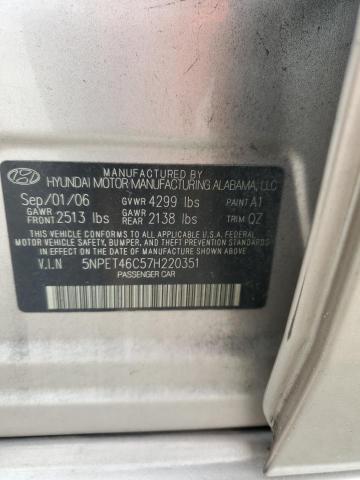 Photo 11 VIN: 5NPET46C57H220351 - HYUNDAI SONATA 