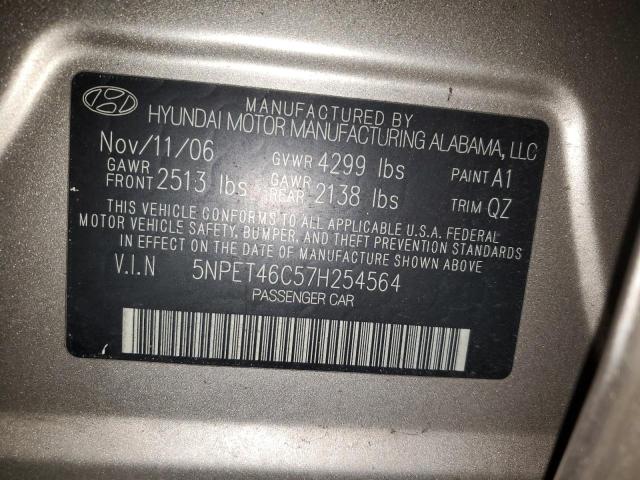 Photo 11 VIN: 5NPET46C57H254564 - HYUNDAI SONATA GLS 