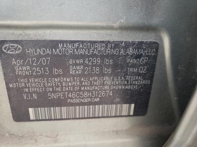 Photo 11 VIN: 5NPET46C58H312674 - HYUNDAI SONATA 