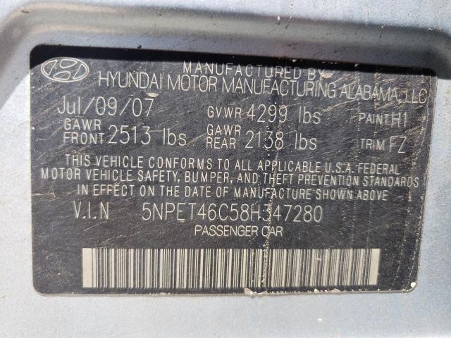 Photo 11 VIN: 5NPET46C58H347280 - HYUNDAI SONATA 