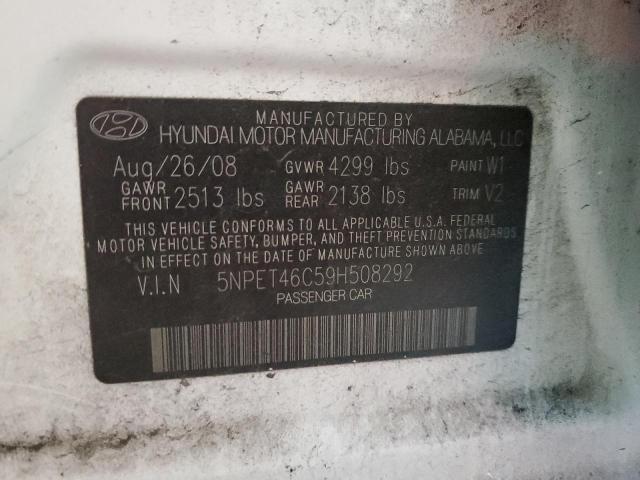 Photo 11 VIN: 5NPET46C59H508292 - HYUNDAI SONATA GLS 