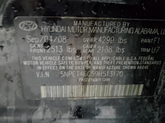 Photo 11 VIN: 5NPET46C59H513170 - HYUNDAI SONATA GLS 