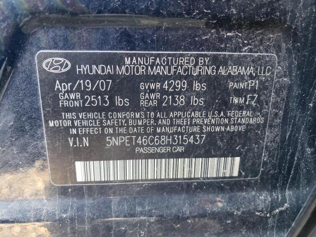 Photo 11 VIN: 5NPET46C68H315437 - HYUNDAI SONATA 