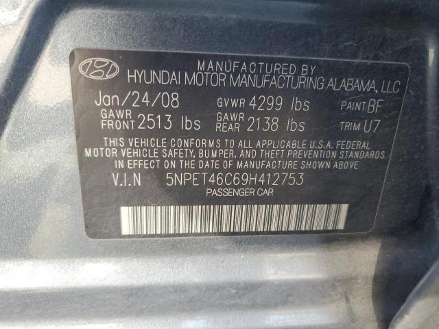 Photo 11 VIN: 5NPET46C69H412753 - HYUNDAI SONATA 