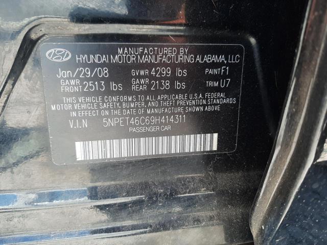 Photo 9 VIN: 5NPET46C69H414311 - HYUNDAI SONATA GLS 