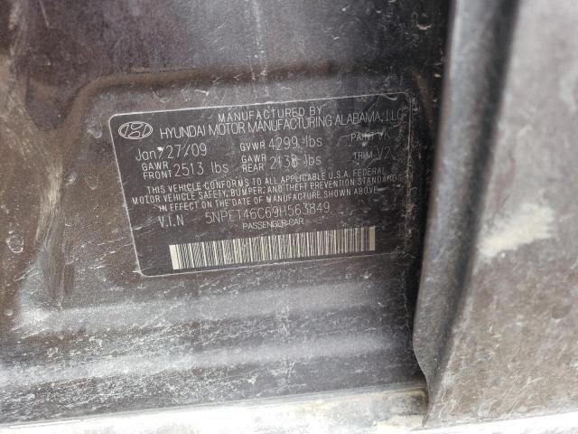 Photo 12 VIN: 5NPET46C69H563849 - HYUNDAI SONATA 